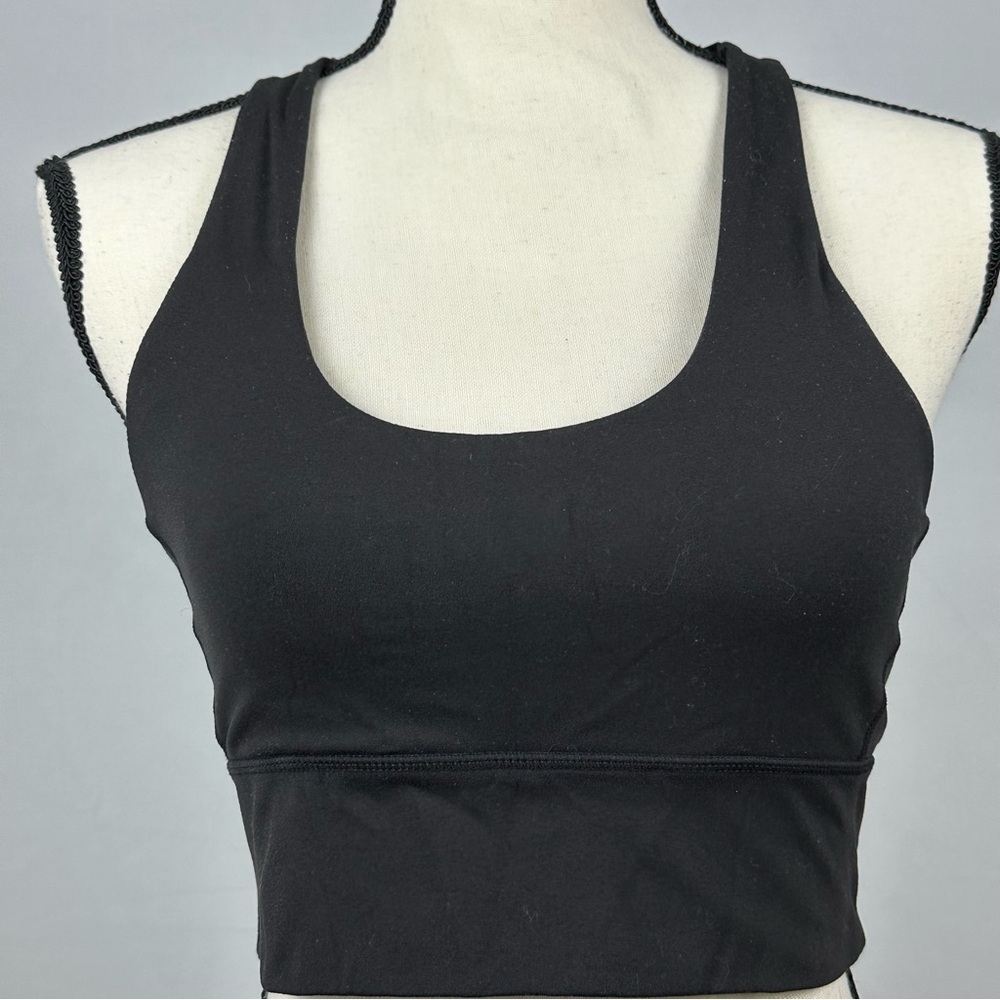 Balance Athletica black strapped sports bra- size Medium